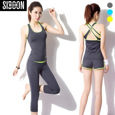 wholesale New SIOON Yoga clothes Fitness wear Running clothing suit Dance training service Shorts Pants